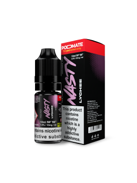 Nasty PodMate Lychee Nic Salt 20mg 10ml e-liquid