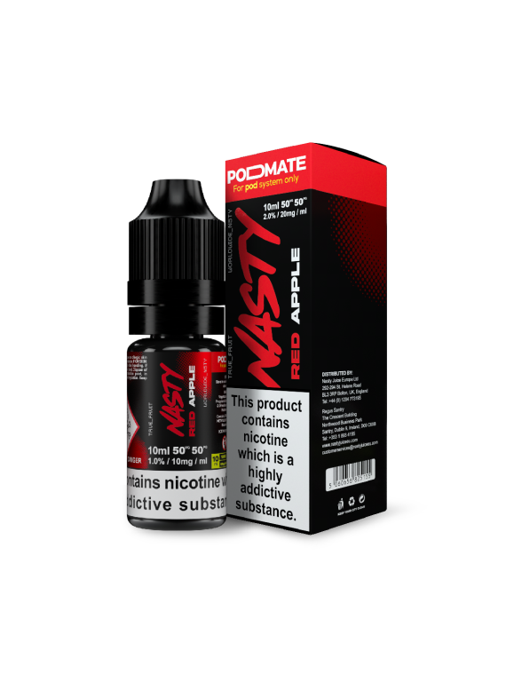 Nasty PodMate Red Apple Nic Salt 20mg 10ml e-liquid