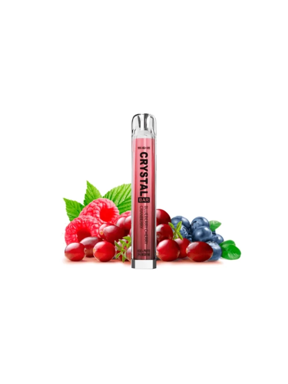 Crystal Bar Blueberry Cherry Cranberry Disposable Vape Mesh 20mg 600 puffs