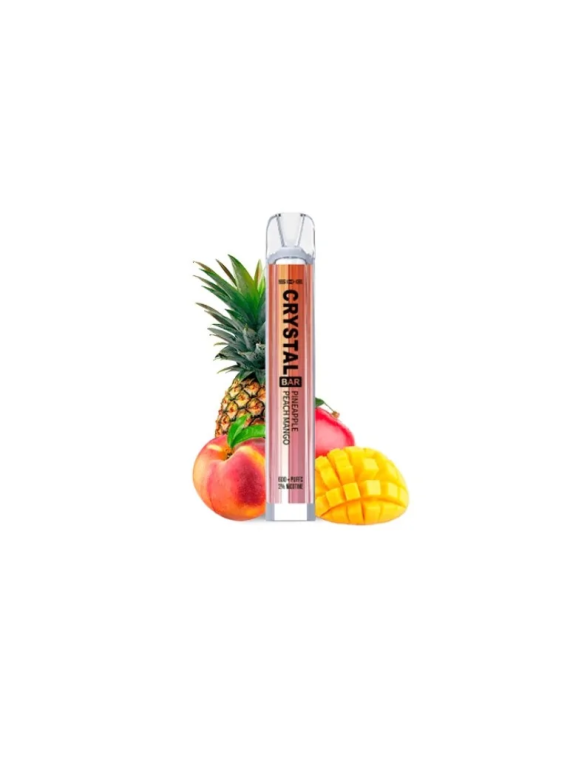 Crystal Bar Pineapple Peach Mango Disposable Vape Mesh 20mg 600puffs