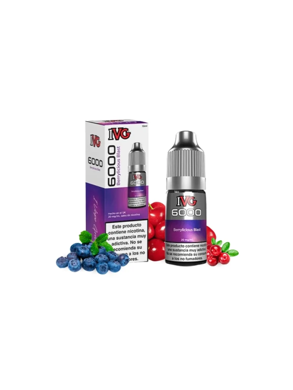 IVG 6000 Berrylicious Blast 10ml 20mg Salt E-liquid