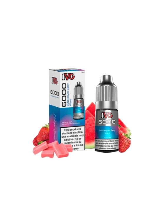 IVG 6000 Bubblegum Berry Wave 10ml 20mg Salt E-liquid