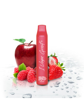 IVG Bar + Strawberry Raspberry Pink Apple 20mg 600 puff Disposable Vape